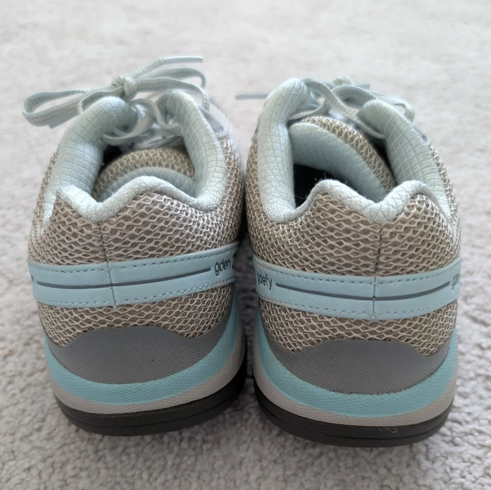Gravity Defyer Womens Size 7 Gdefy Mighty Walk Shoes Versoshock Gray Blue Aqua